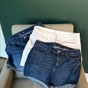 Old Navy Dark Blue and White Shorts 3 pair for $25!